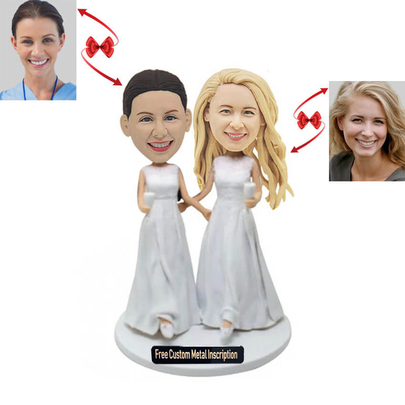 Lesbian Wedding Custom Bobblehead
