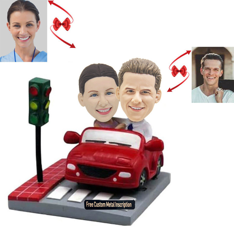 Couple of Sports Cars Custom Bobblehead