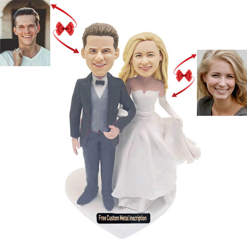 Beach Wedding Anniversary Custom Bobblehead