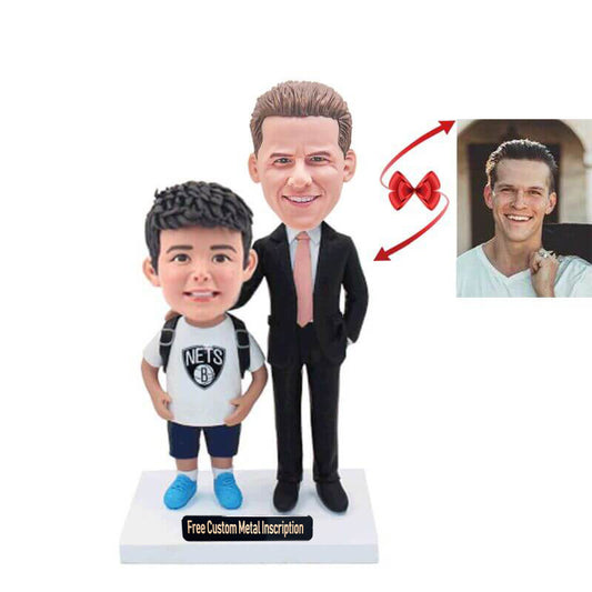 Father and Son Custom Bobbleheads