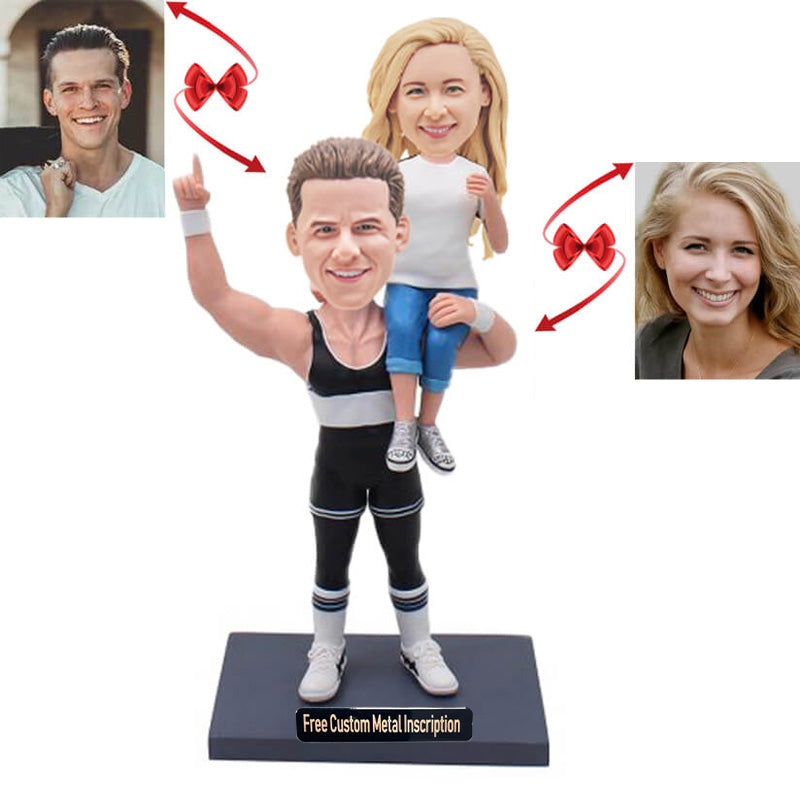 Fitness Couple Custom Bobbleheads