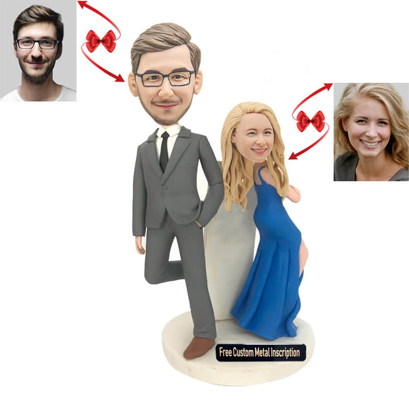 Fashion Couple Custom Bobbleheads