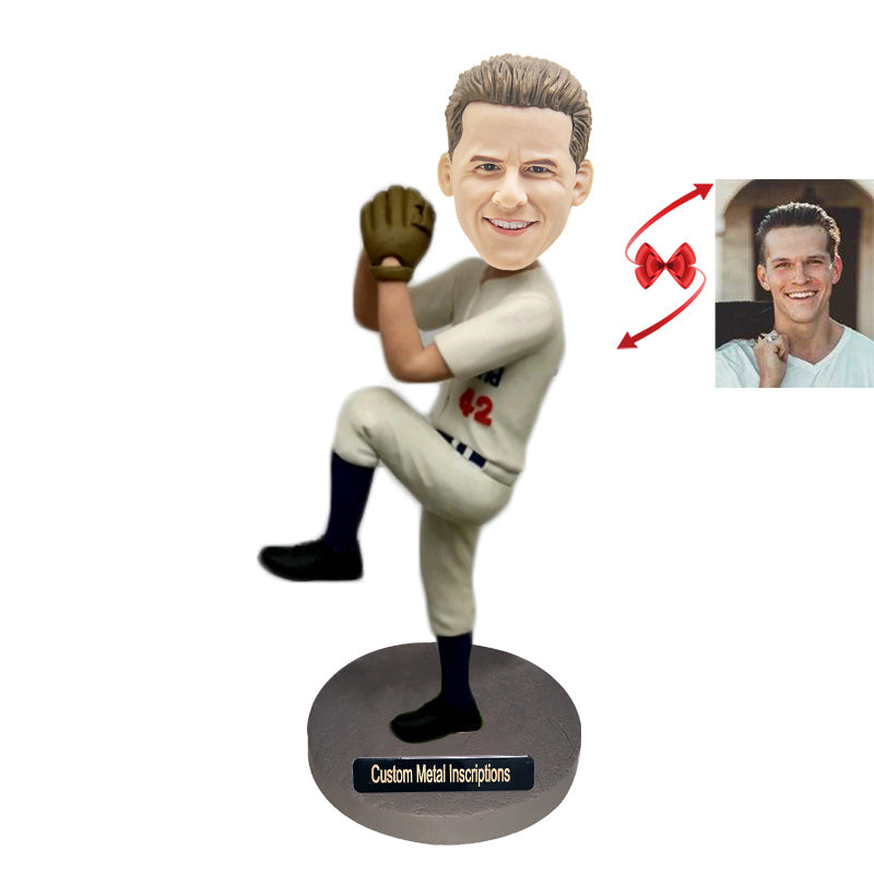 Baseball Pitcher Custom Bobblehead