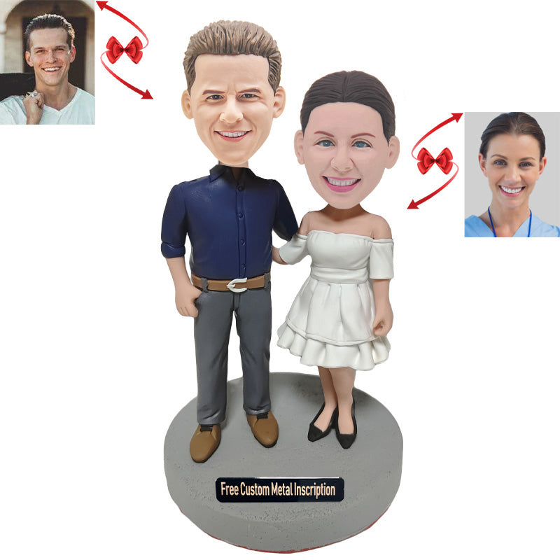 Couples Attending A Banquet Custom Bobbleheads