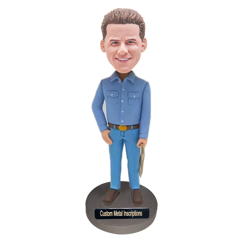 Exhausted Cowboy Custom Bobblehead