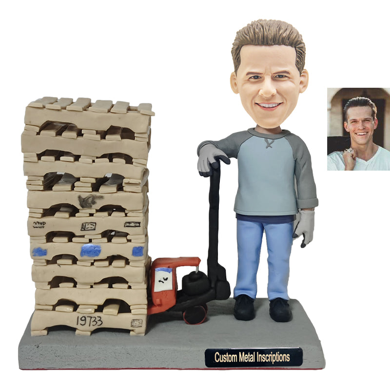 Forklift Operator Custom Bobblehead