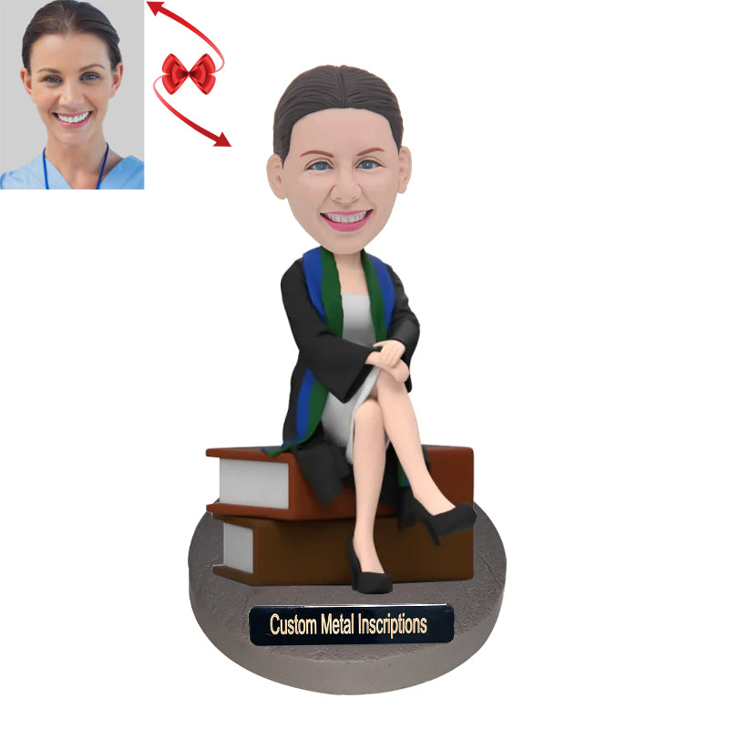 Graduates Who Enjoy Reading Custom Bobblehead