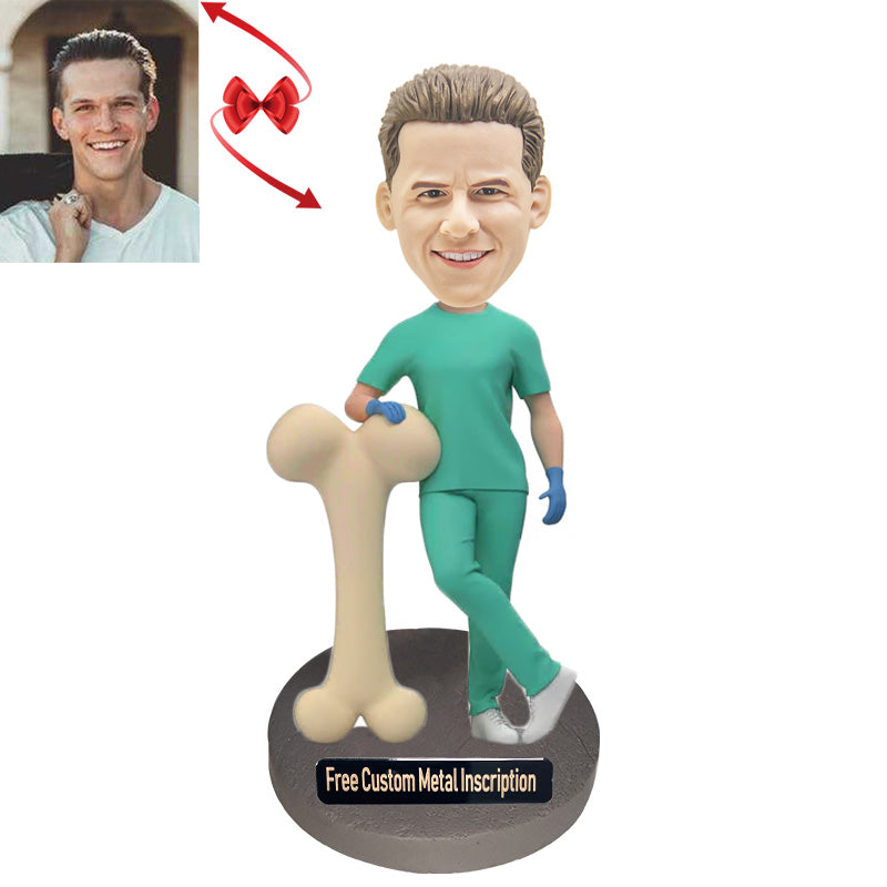 Pet Doctor Custom Bobblehead with Free Metal Inscription