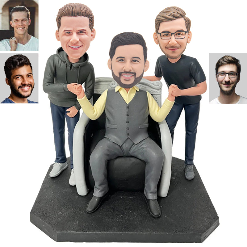Powerful Father And Sons Custom Bobblehead
