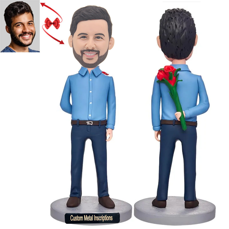 Romantic Man Custom Bobblehead