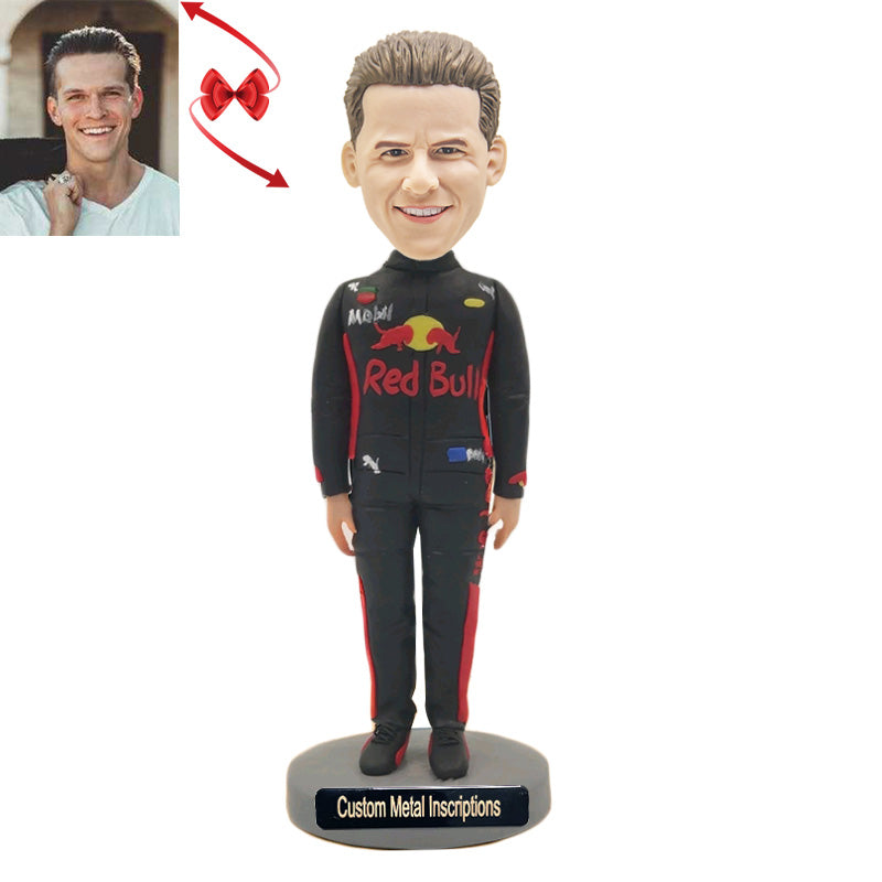 Senior Racing Driver Custom Bobblehead
