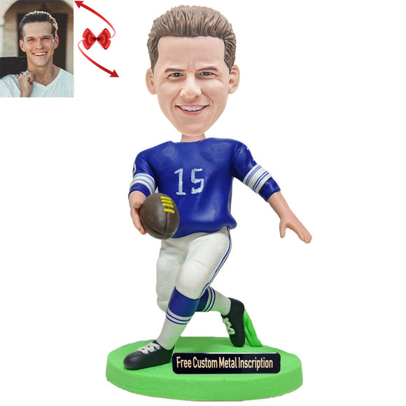 Super Bowl Most Valuable Player Custom Bobblehead with Free Metal Inscription