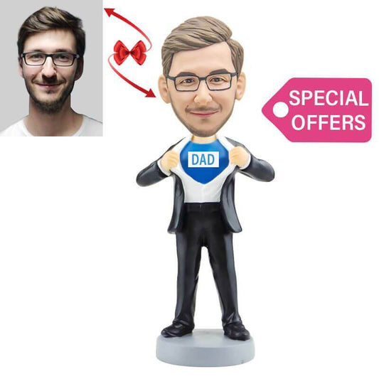 Super Dad Father's Day Gift Custom Bobblehead