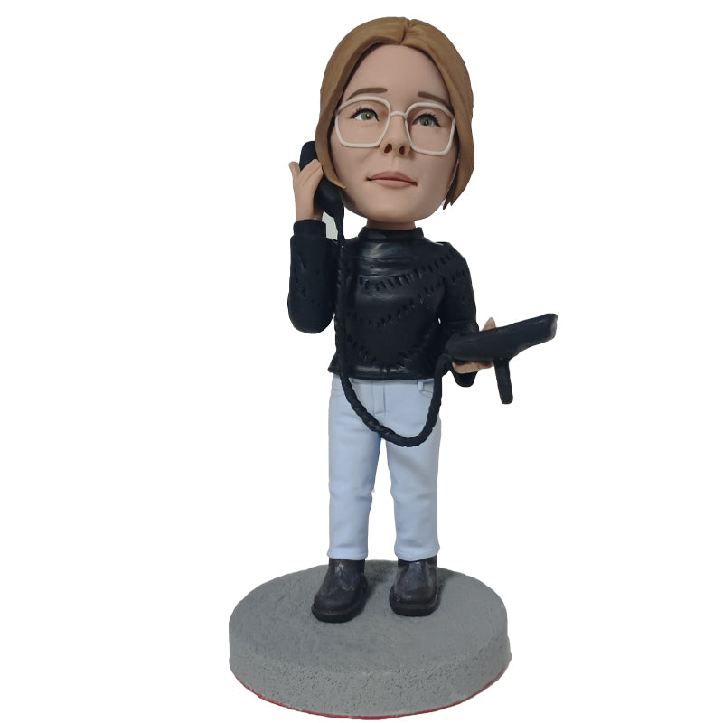 Telephone Salesperson Custom Bobblehead
