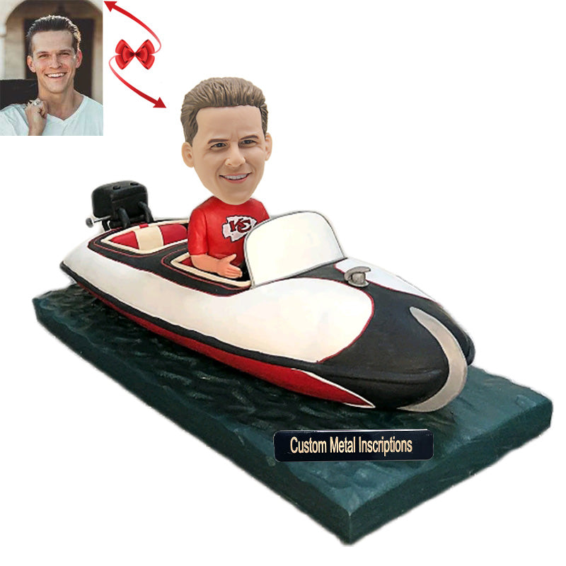 The Man who Drives A Yacht Custom Bobblehead