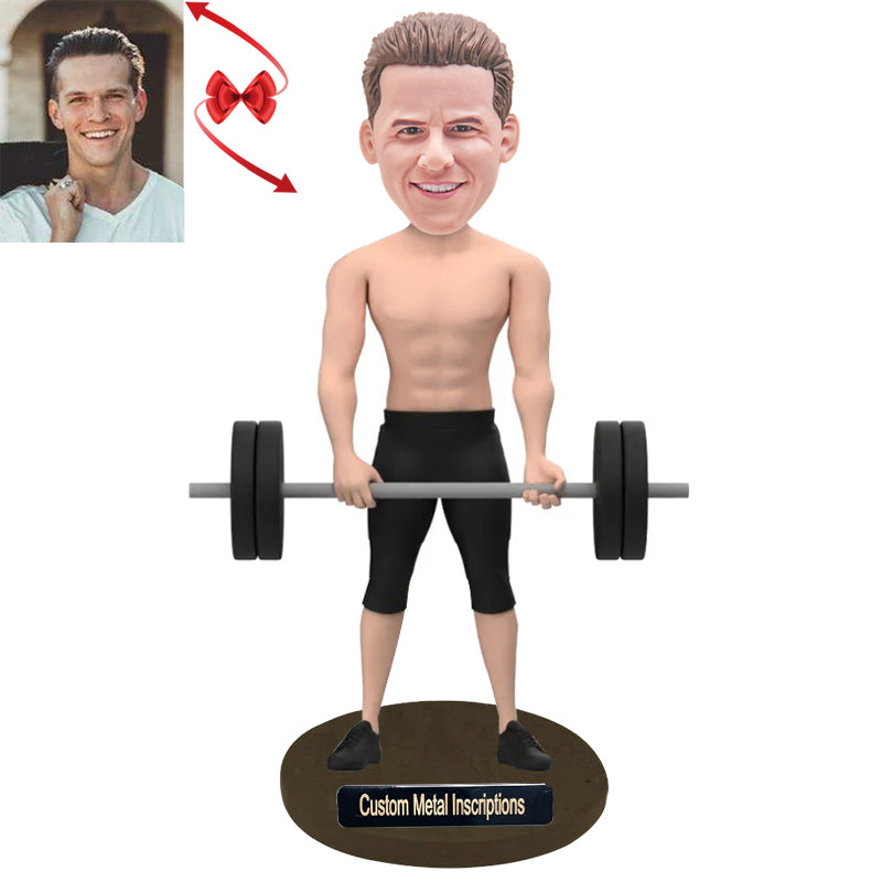 Weightlifting Man Custom Bobblehead