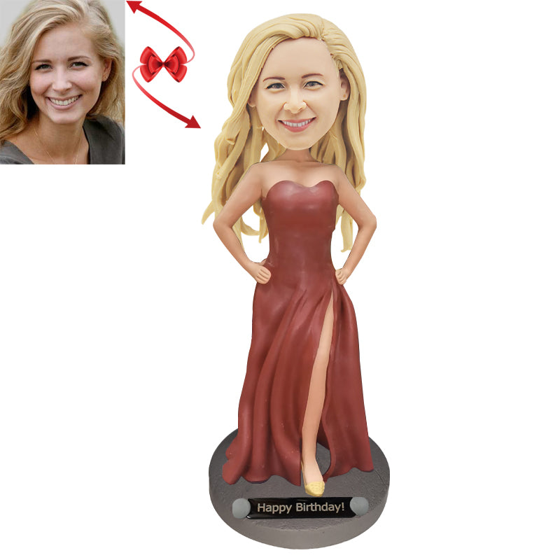 Lady In Blazer Bobblehead - Personalized Gift main image 0