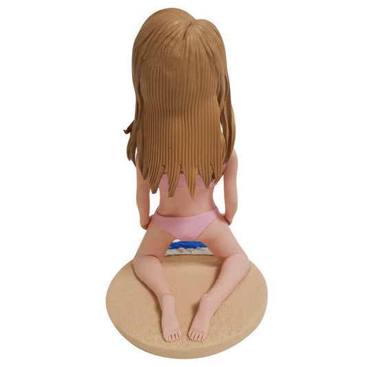 Hawaiian Beach Girl Custom Bobblehead