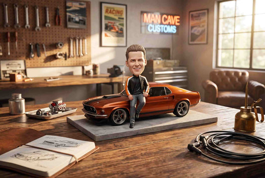Custom Person-and-Ride Figurine