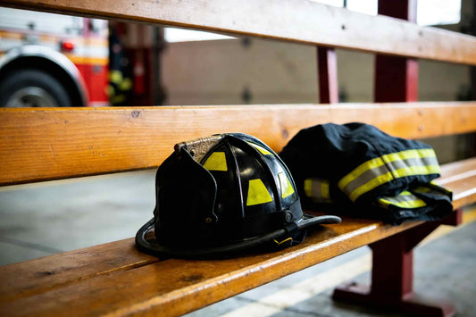 firefighter clothe and hat