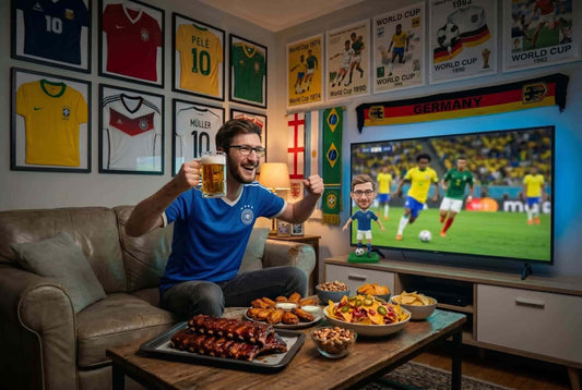 man watching the World Cup
