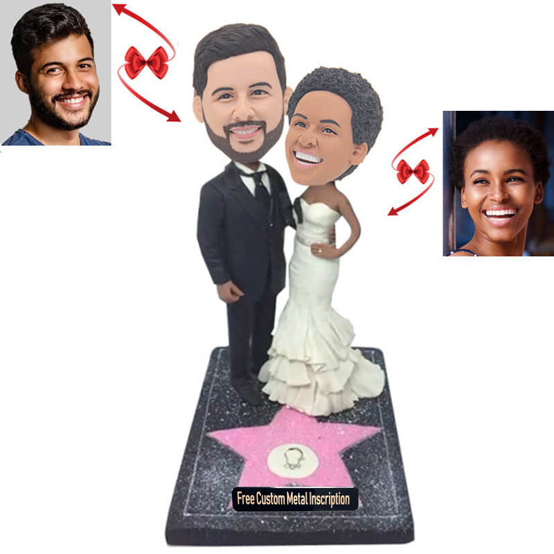 Walk of Fame Couple Custom Bobblehead