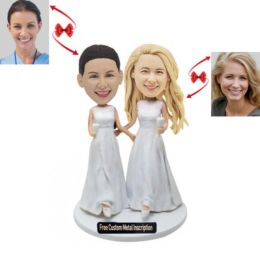 Lesbian Wedding Custom Bobblehead