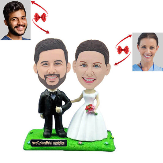 Bride And Groom Custom Bobblehead