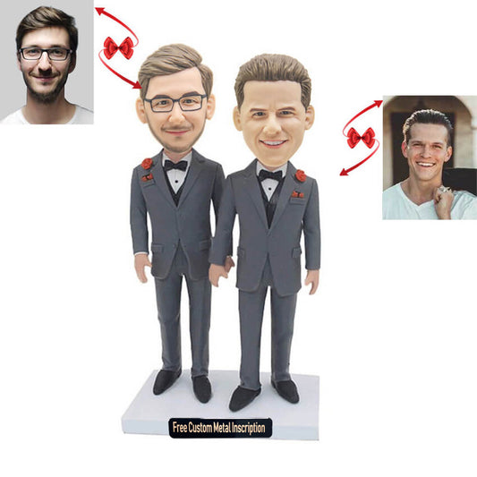 Groom And Groomsman Custom Bobblehead