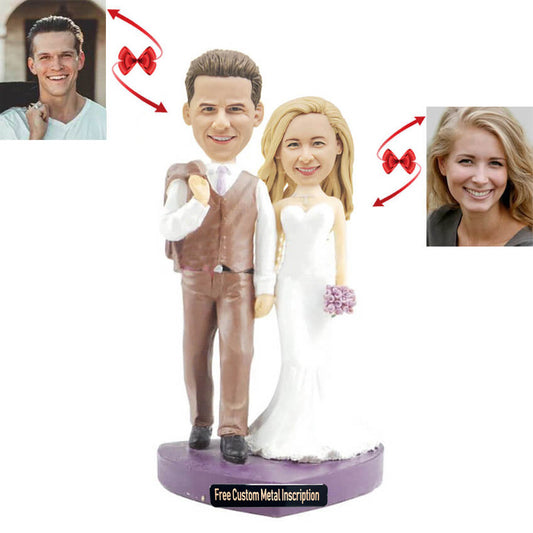 Happy Wedding Custom Bobblehead B