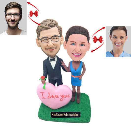 Fall In Love Wedding Anniversary Custom Bobblehead