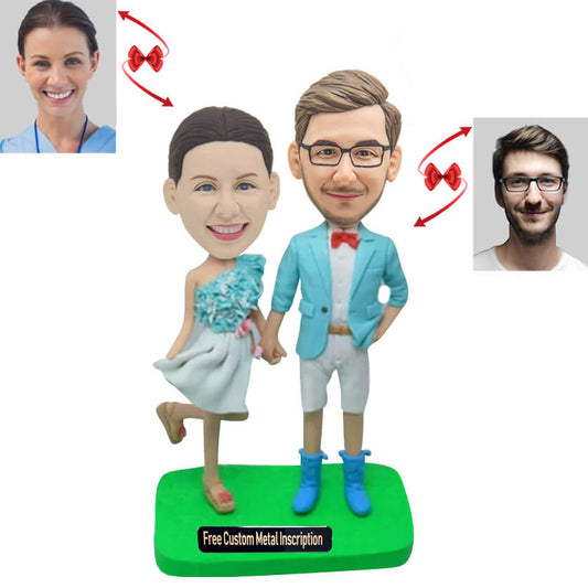 Young Couple Custom Bobbleheads