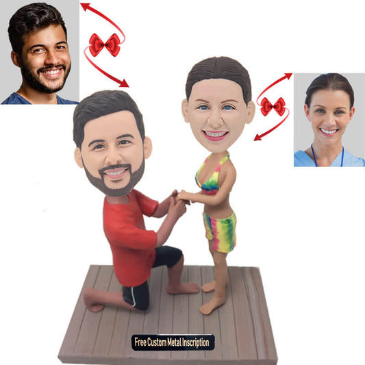 Marry me Propose Custom Bobblehead