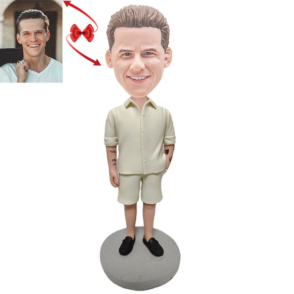 A Man in Nylon Shorts Custom Bobblehead