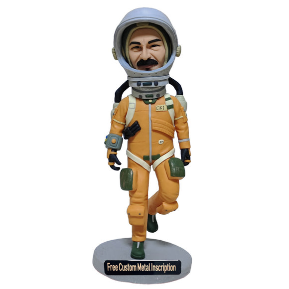 Astronaut Custom Bobblehead with Free Metal Inscription