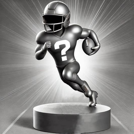 Fully Customizable Football 1-Person Custom Bobblehead with Free Metal Inscription