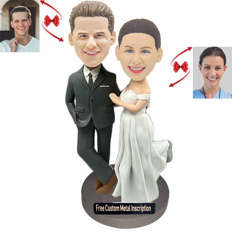 Happy Couple Custom Bobblehead