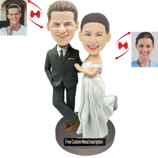 Happy Couple Custom Bobblehead