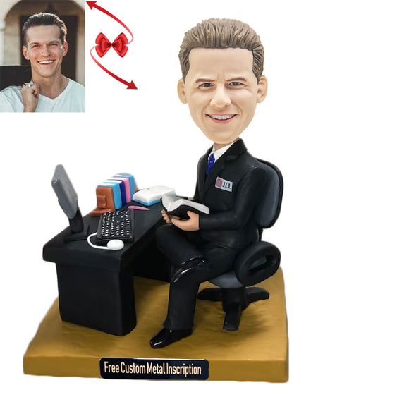Office of the President Custom Bobblehead with Free Metal Inscription