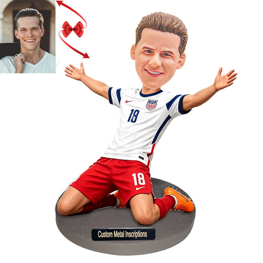 Personalized USA Soccer Fan Bobbleheads