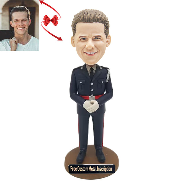 Sheriff  Custom Bobblehead with Free Metal Inscription