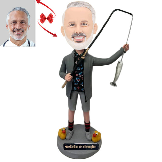 Skilled Angler Custom Bobblehead