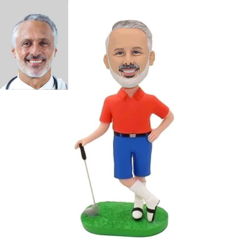 Custom Golfing Bobblehead