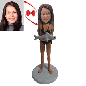 Beach Shark Bikini Custom Bobblehead