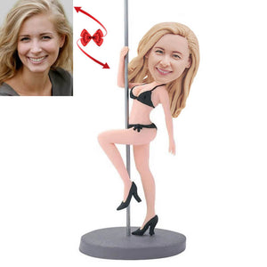 Sexy Girl Pole Dancing Custom Bobblehead