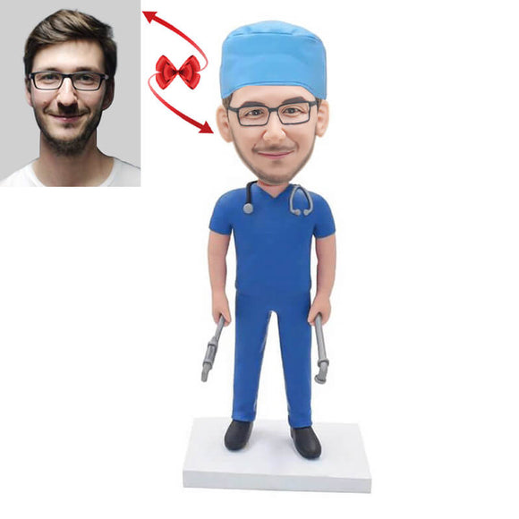 Surgeon Doctor Custom Bobblehead