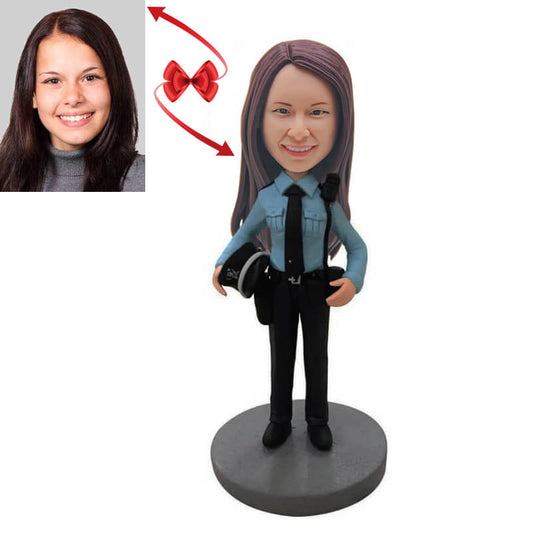 Best Birthday Gift For Female Police Custom Bobblehead