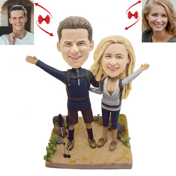 Mountaineering Couple Custom Bobblehead