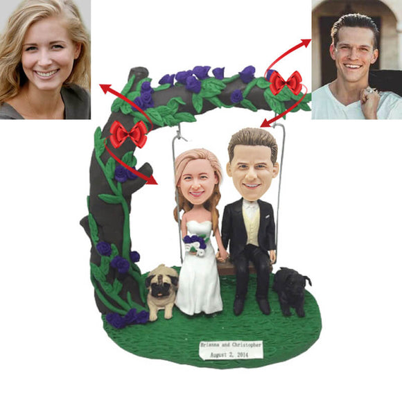 Under The Tree Wedding Custom Bobbleheads