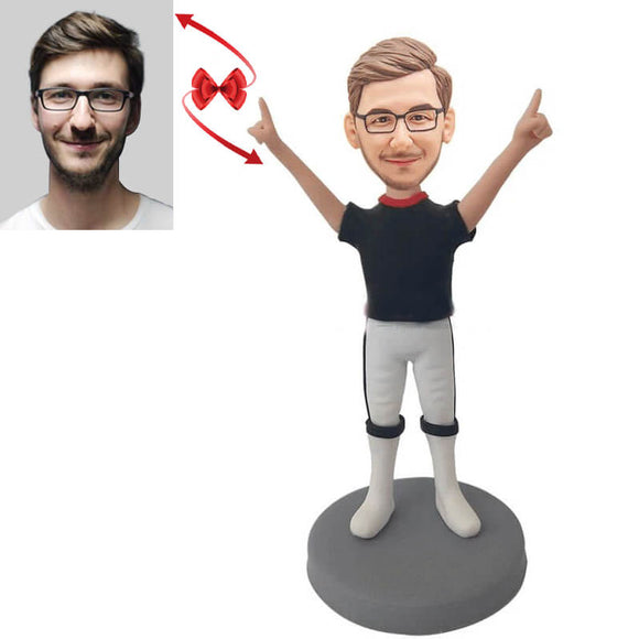 Victory Sign Custom Bobblehead